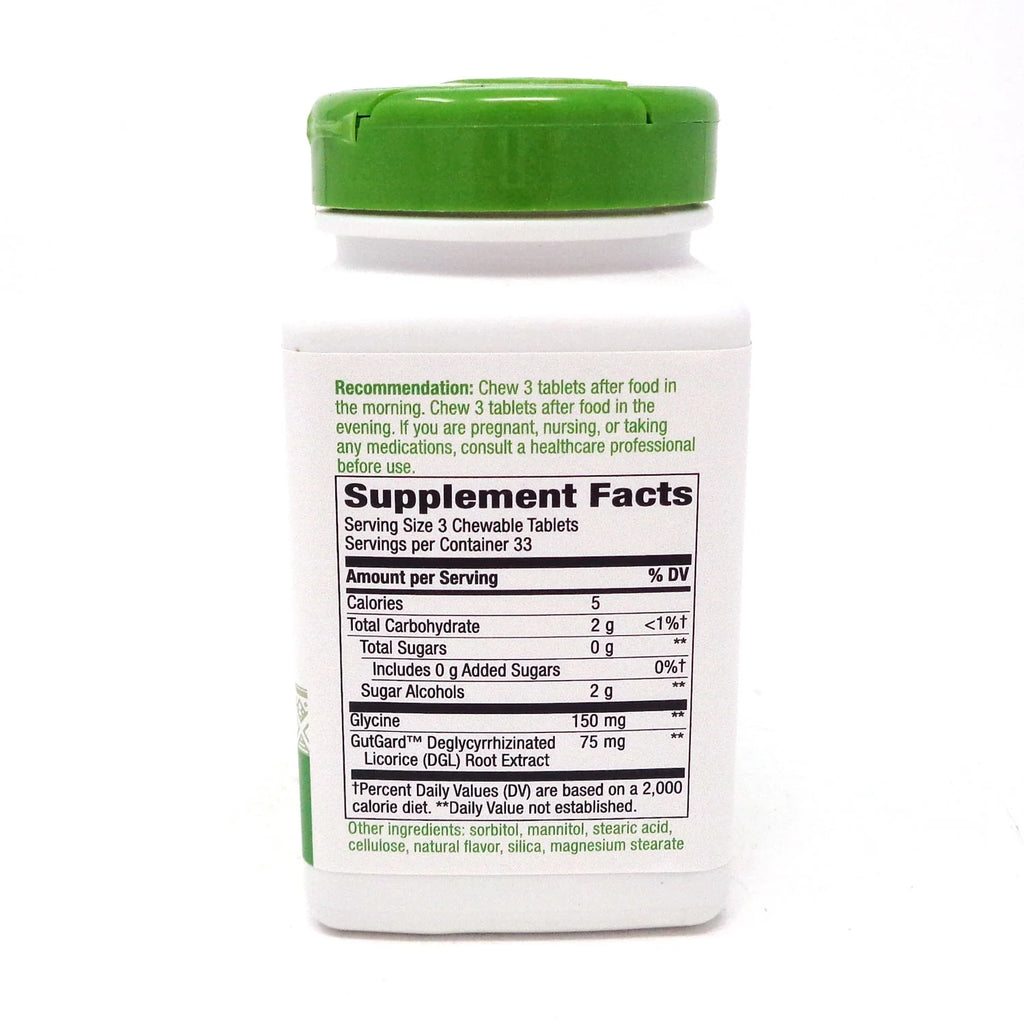 Nature's Way DGL Licorice 100 Chewable Tablets L926
