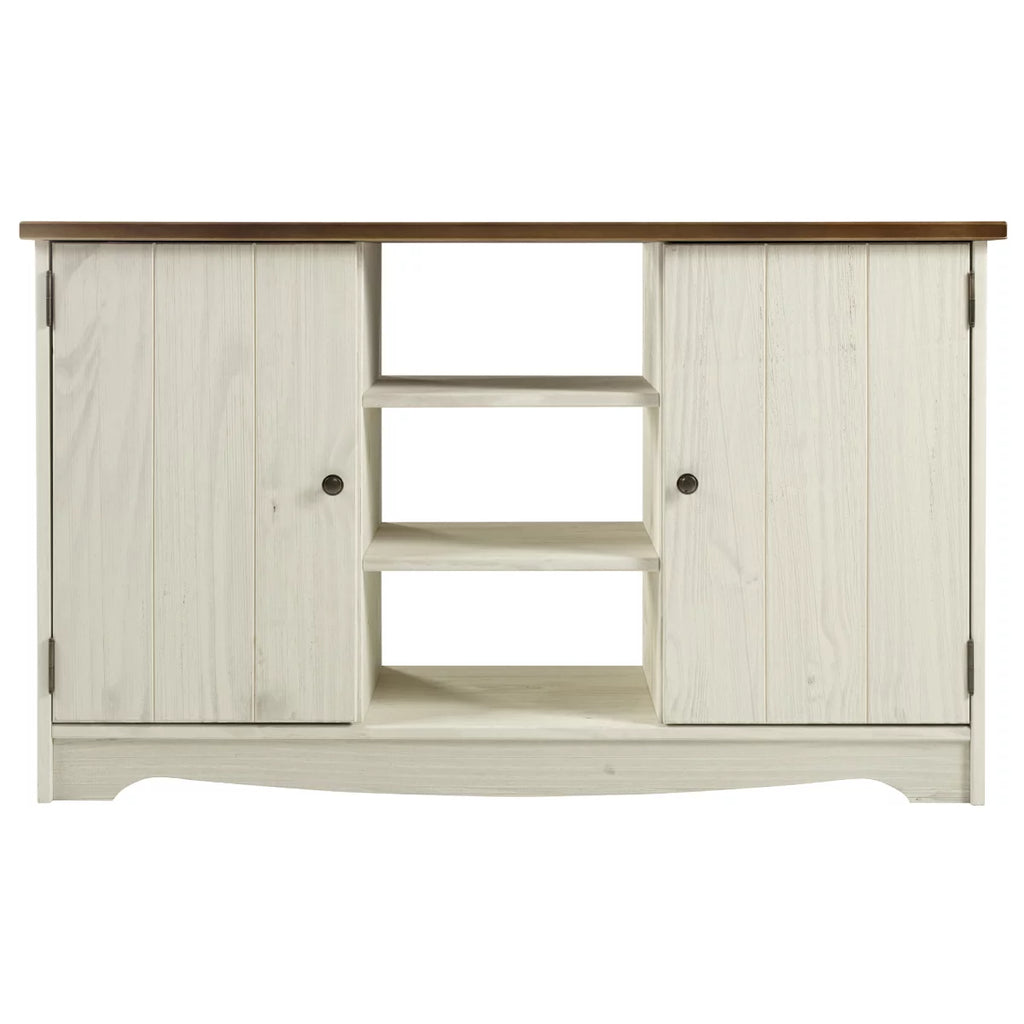 CADB920 Wood Buffet Sideboard White Distressed S691