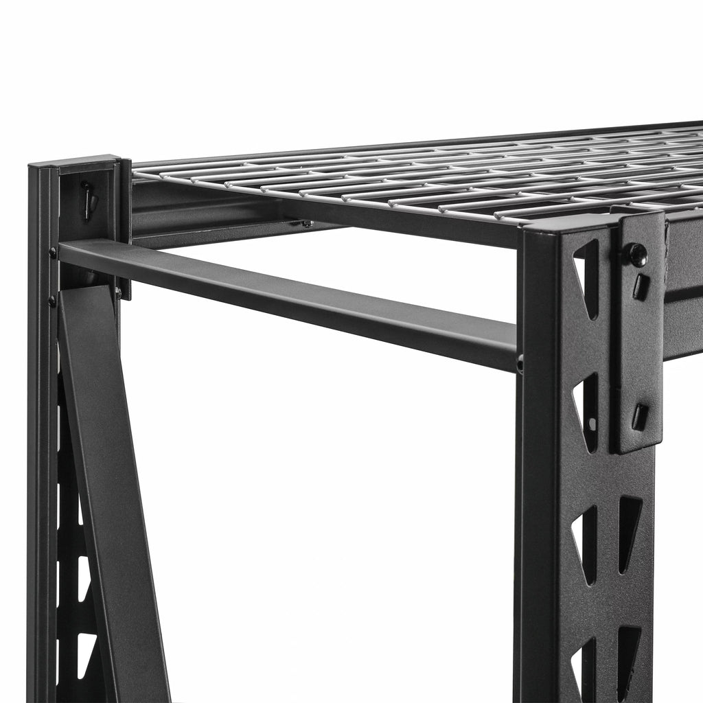 WORKPRO Steel 3-Tier Storage Shelf Unit 72" H x 77" W x 24" D, Black L948397