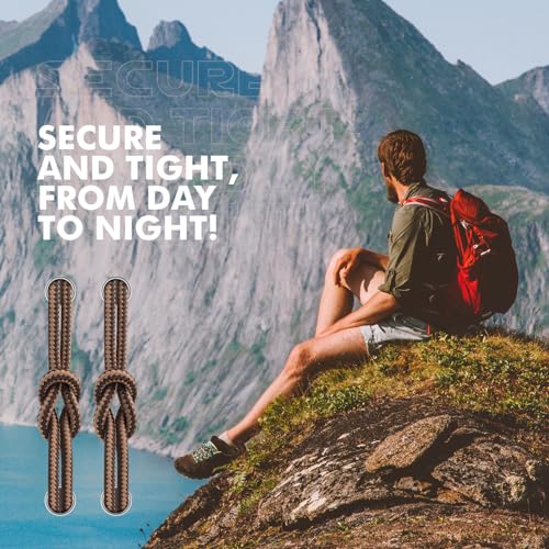 Stepace Round Shoelaces 2 Pairs Heavy Duty Boot Laces G39505