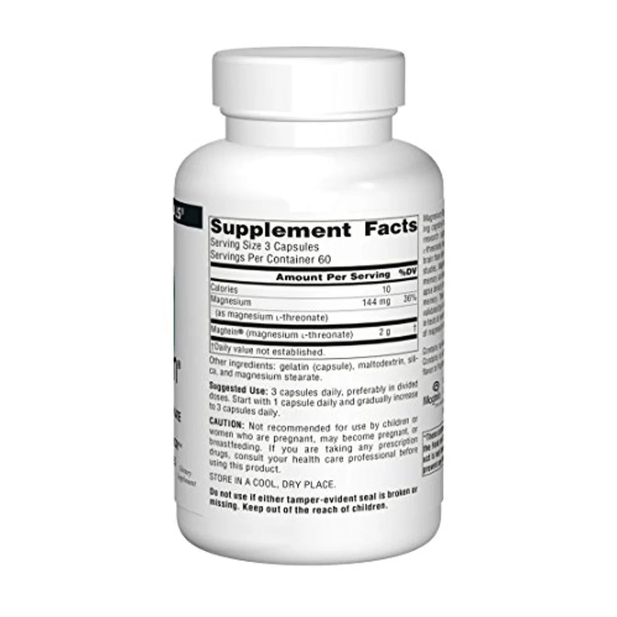 Source Naturals Magtein Magnesium L-Threonate 667 mg, 180 Capsules O8190