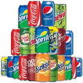 16 Soda Variety Bundle | Multi Flavor Soft Drink Pack | Assortment of Cola, Pepsi, Sprite, Mountain Dew, Dr. Pepper, Sunkist, Canada Dry Ginger Ale, Brisk Iced Tea | The Beverage Care Package