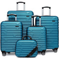 LARVENDER Luggage 5 Piece Sets, Expandable Luggage Sets Clearance, Suitcases with Spinner Wheels, Hard Shell Luggage Carry on Luggage Set with TSA Lock (White)
