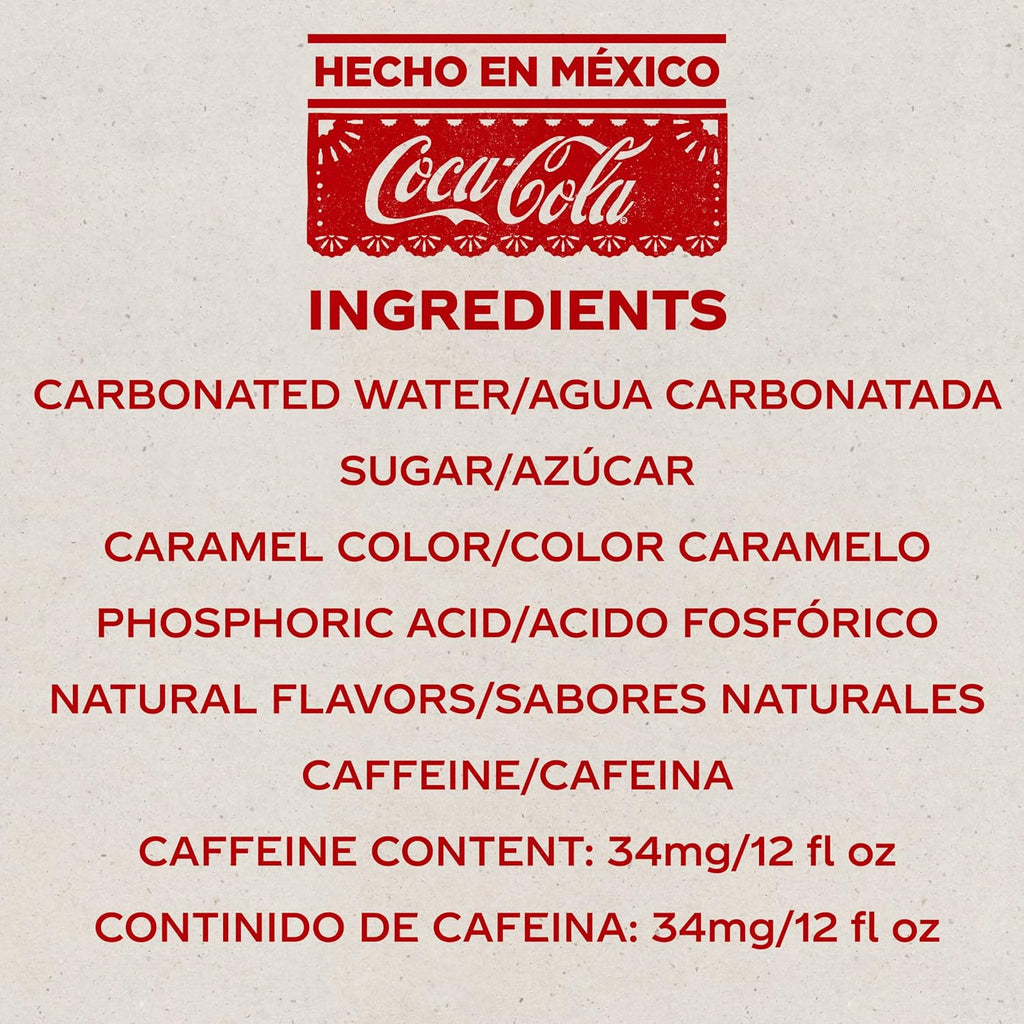 Coke de Mexico Glass Bottles 12 Fl Oz Pack of 4 R947956