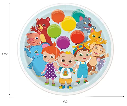 Cocomelon Birthday Party Supplies with Cake Plates and Napkins O392