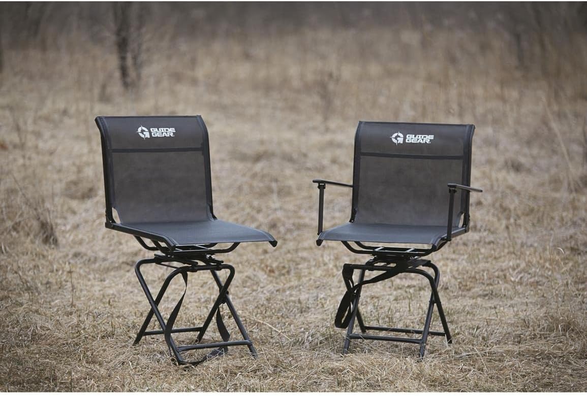 Guide Gear Big Boy Hunting Blind Chair with Armrests, 500-lb Capacity Z47587