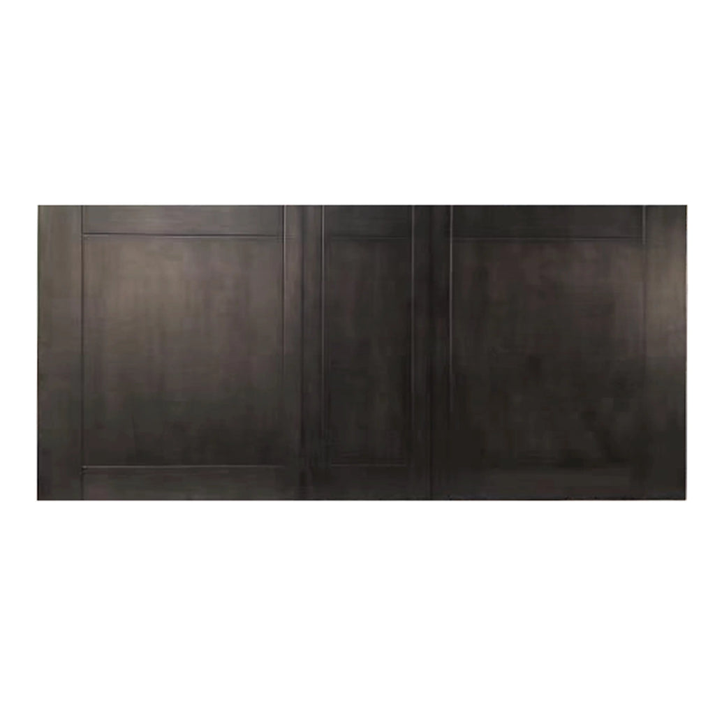 Grayish Brown Finish Birch Veneer Dining Table with Draw Leaf L393