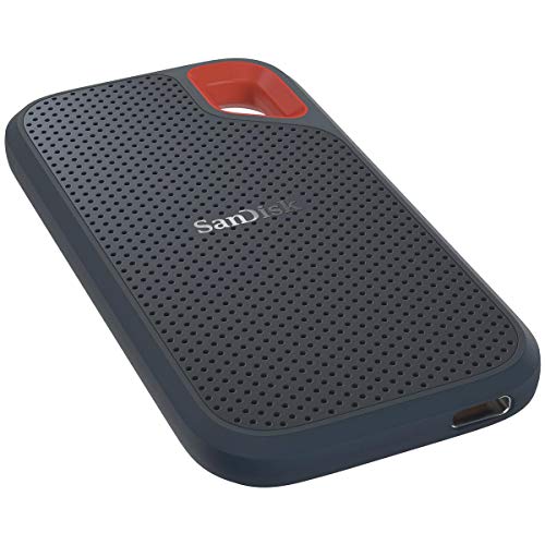 SanDisk Extreme Portable 2TB External SSD V2, Black, with Drive Case J65680