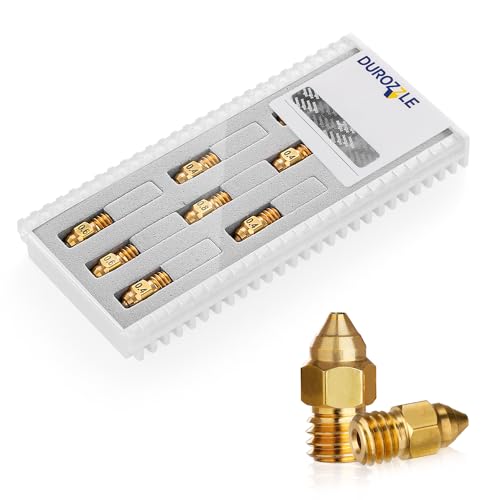 Volcano Nozzles 3D Printer Brass Nozzle Kit 0.4mm-0.8mm with Storage Box E5523
