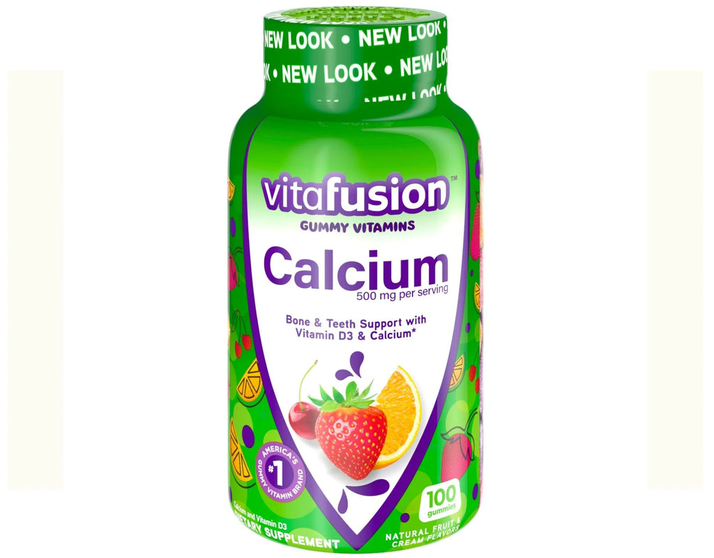 Vitafusion Fiber Well Sugar Free Fiber Supplement & Chewable Calcium Gummies W568695