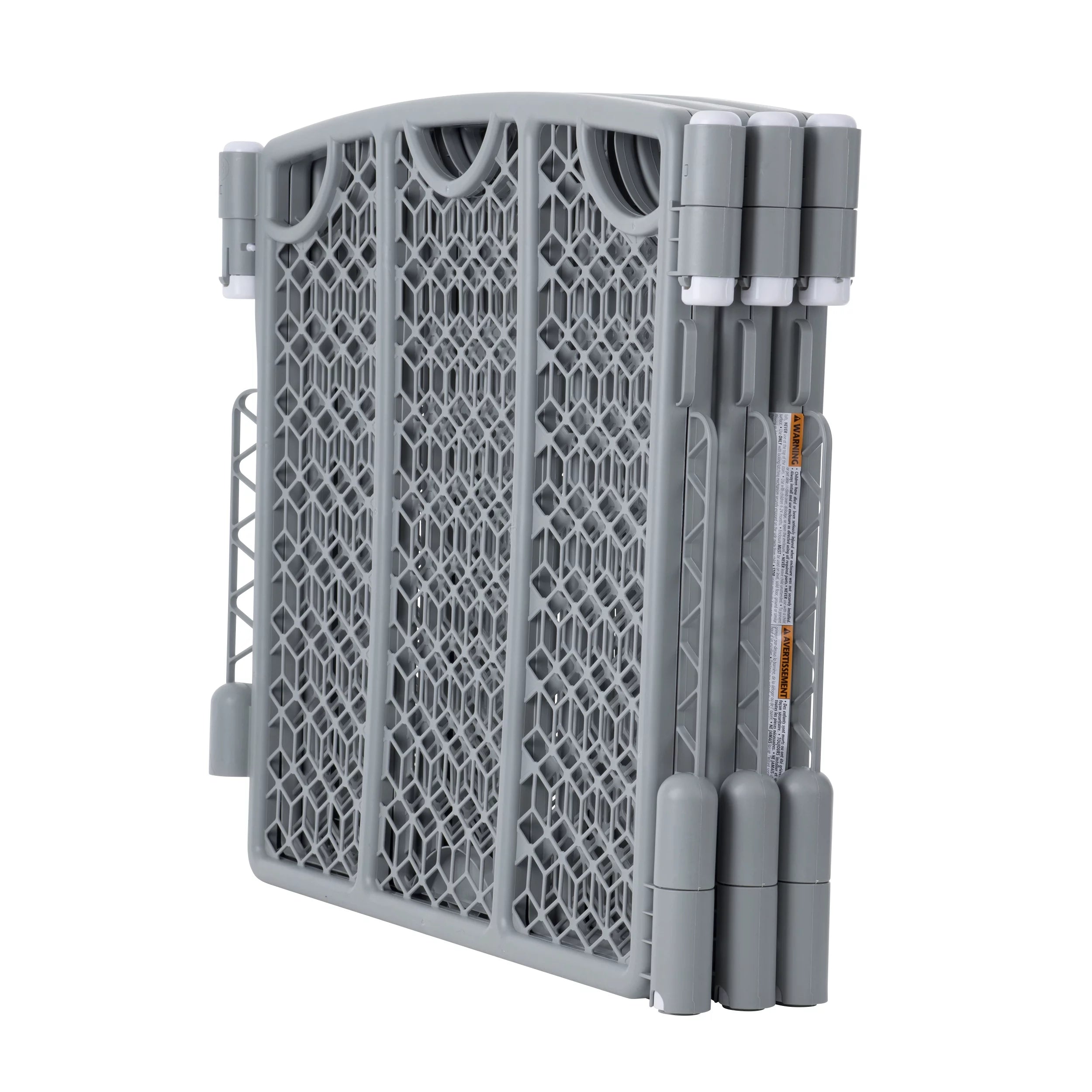 Evenflo Versatile Play Space Freestanding Gate, 6 Panels, Cool Gray U1200