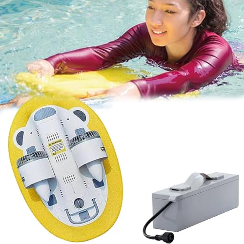Underwater Propelle Scooter, 5km/Hour Water-Powered Pontoon, Underwater Thruster Scuba Scooter Swimming Booster with Battery and Dual Motor Drive,2batteries