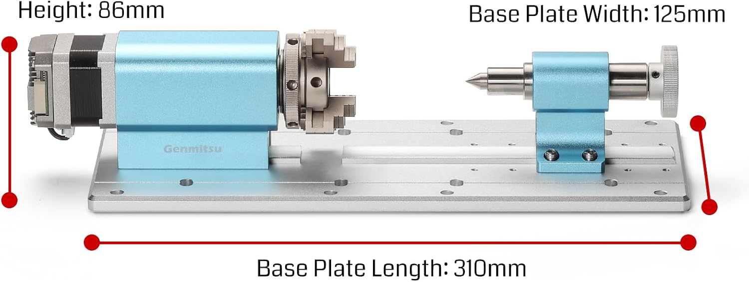 Genmitsu 3030-PROVer MAX CNC Router Machine with 4th Axis Rotary Module Kit P668