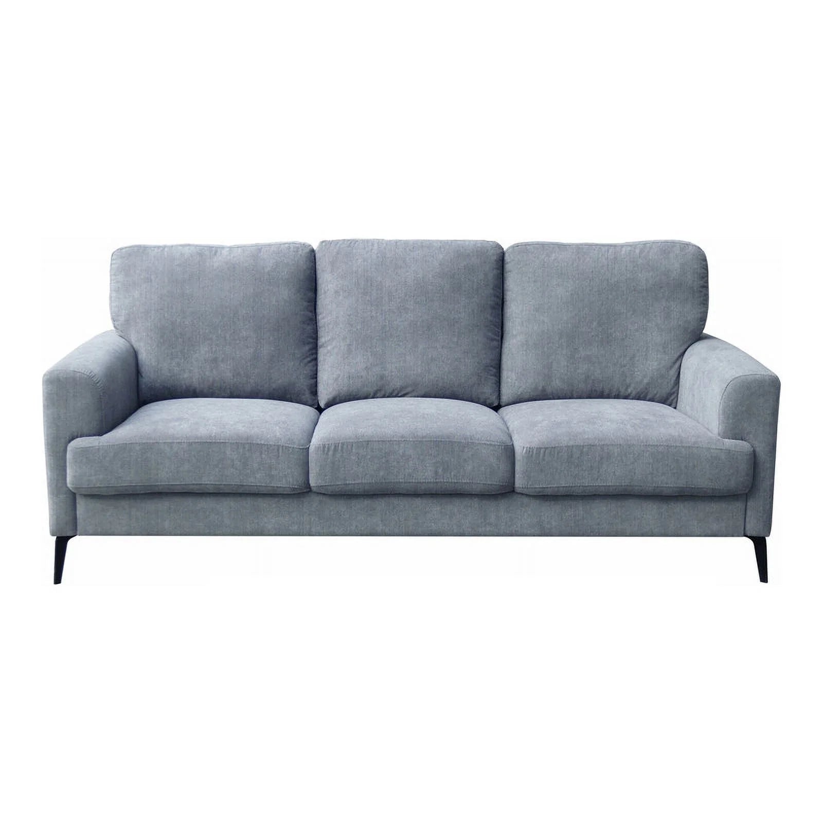 Pemberly Row Gray Chenille Sofa Loveseat Chair Set Z8818