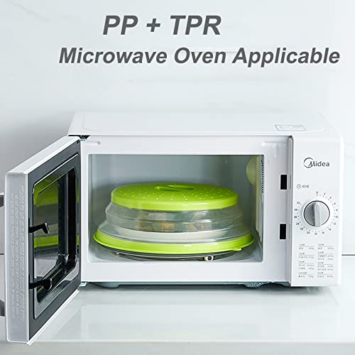 Collapsible Microwave Lid with Vent, 10.5 Inch Splatter Cover, BPA Free S257