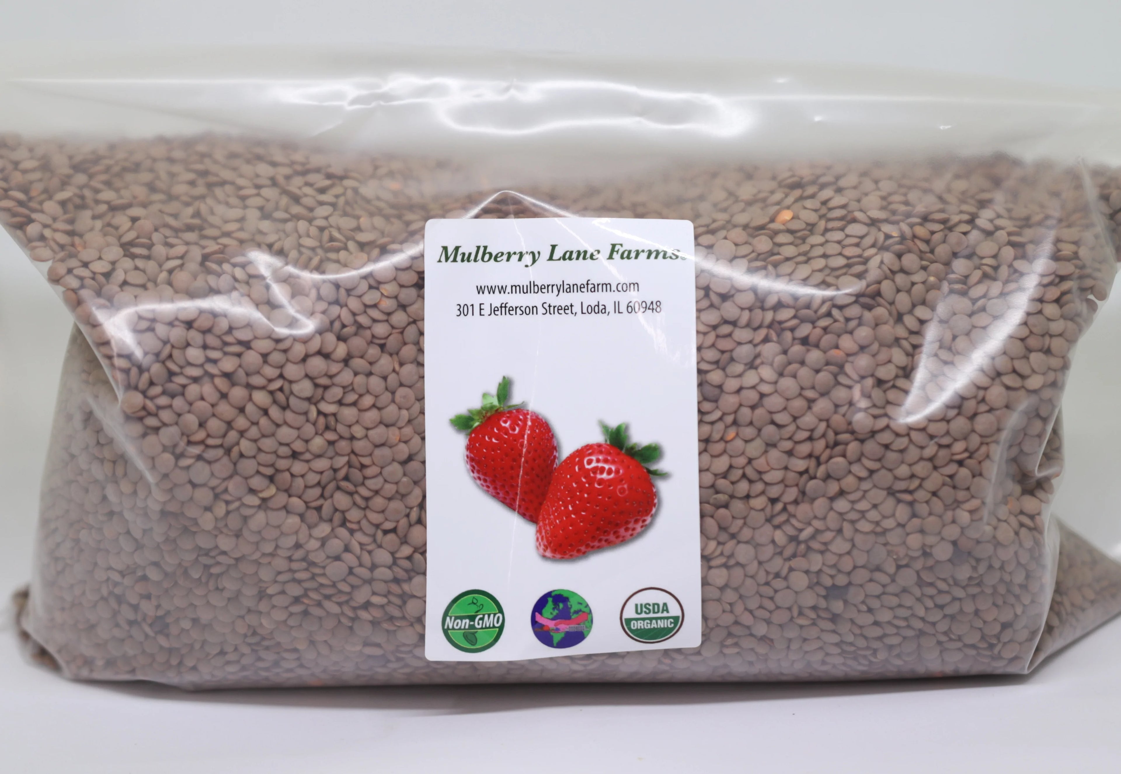 Mulberry Lane Farms Organic Brown Lentils, 5 lbs M994