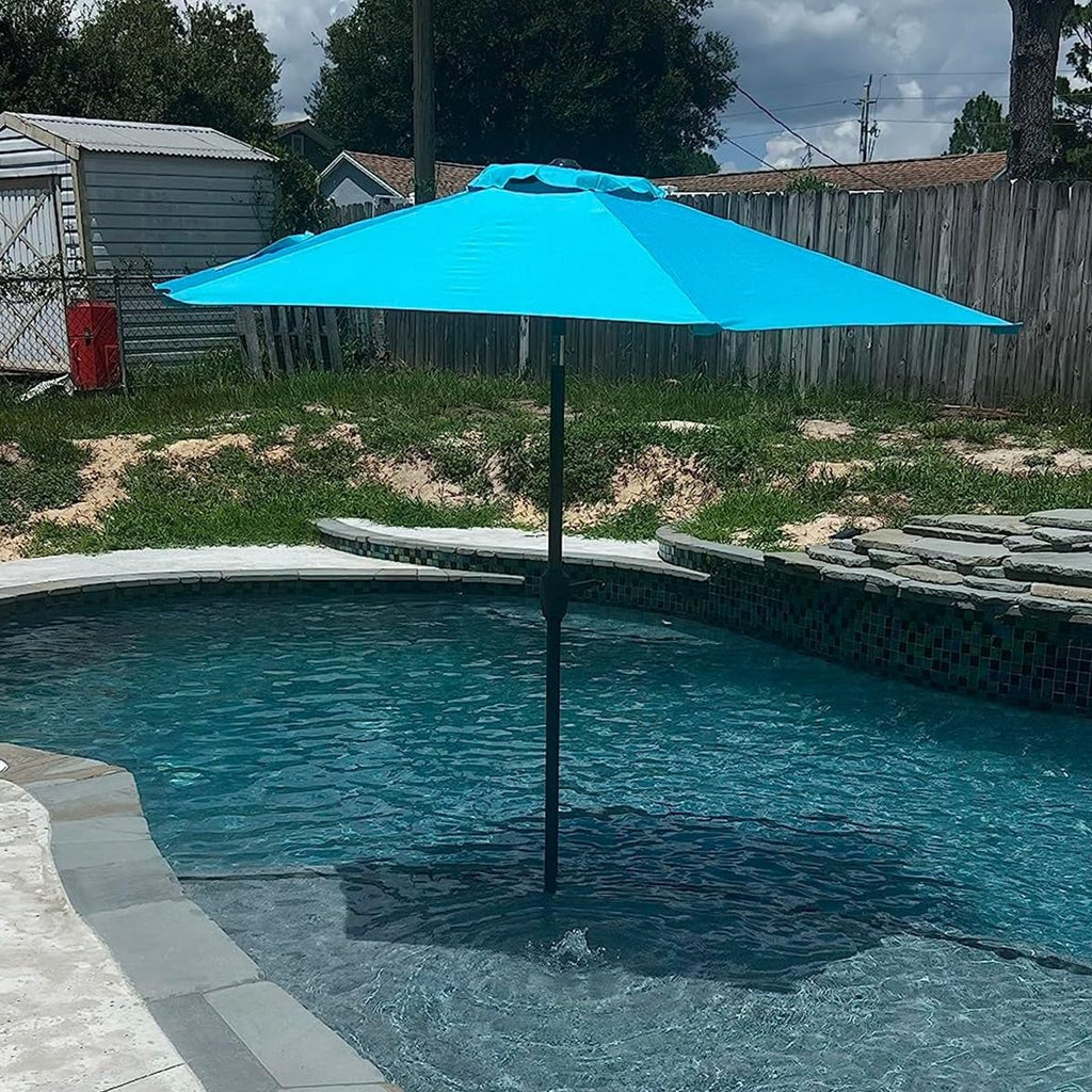 Outdoor Patio Umbrella Replacement Canopy Cover UV Protective, Wine Red J2580