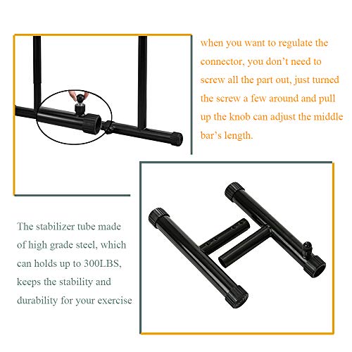 RELIFE Dip Station Heavy Duty Dip Stands Fitness Workout Bar D12212