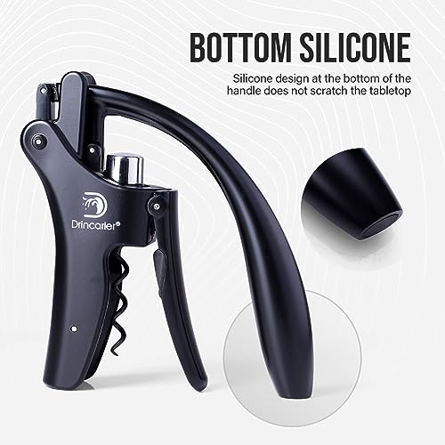 Vertical Lever Corkscrew with Non-Stick Worm and Foil Cutter V28961
