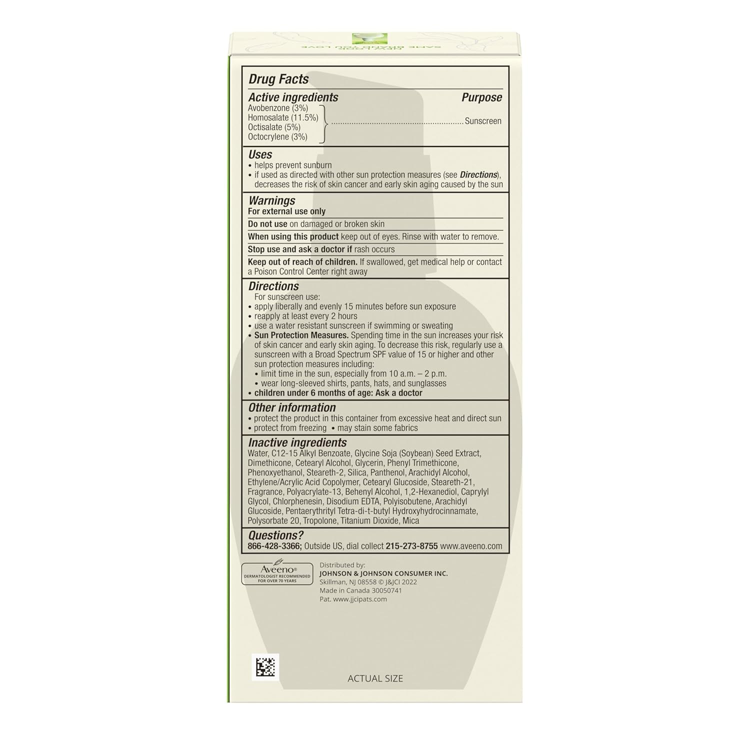 Aveeno Positively Radiant Daily Face Moisturizer SPF 15, Hydrating with Soy Extract, Oil-Free, 4 FL OZ O200928