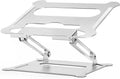 BESIGN LS05 Aluminum Laptop Stand, Ergonomic Adjustable Notebook Stand, Riser Holder Computer Stand Compatible with 10-15.6" Laptops (Silver)
