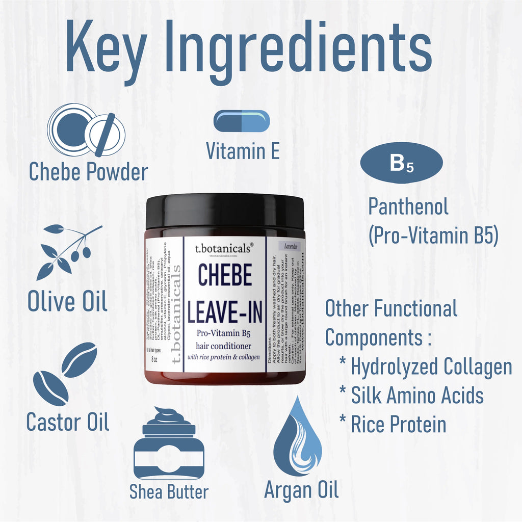 Chebe Leave In Conditioner with Provitamin B5, Chebe Butter & Oil, 8 oz L69575