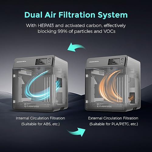 FLASHFORGE Adventurer 5M 3D Printer with Auto Leveling, 600mm/s High-Speed, Quick-Detach Nozzle B85467