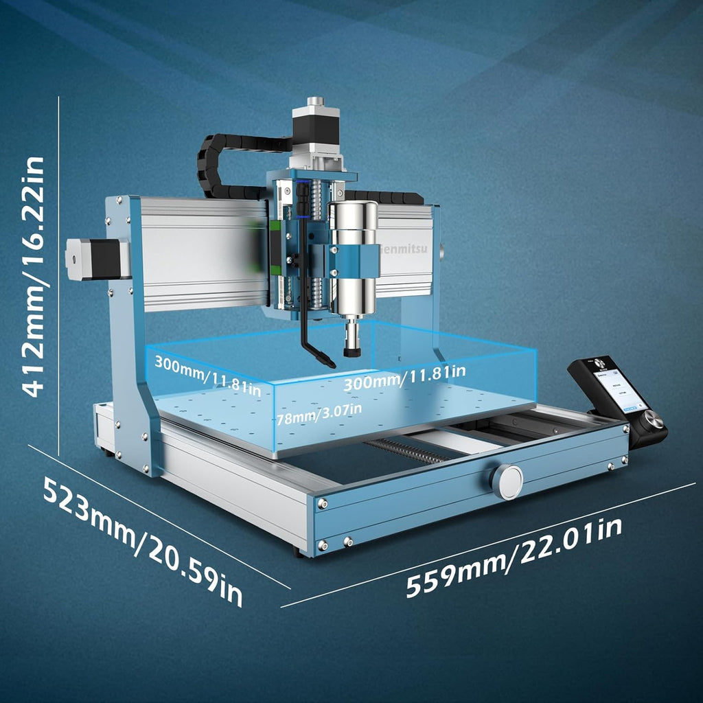 Genmitsu 3030-PROVer MAX CNC Router Machine with ABS Dust Shoe N71403