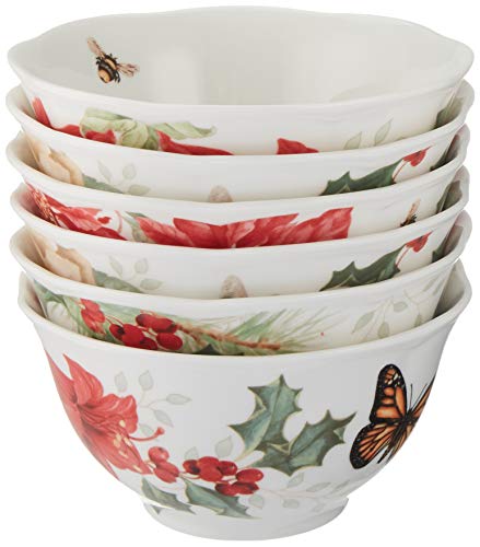 Lenox 884473 Butterfly Meadow Holiday 12-Piece Dinnerware Set