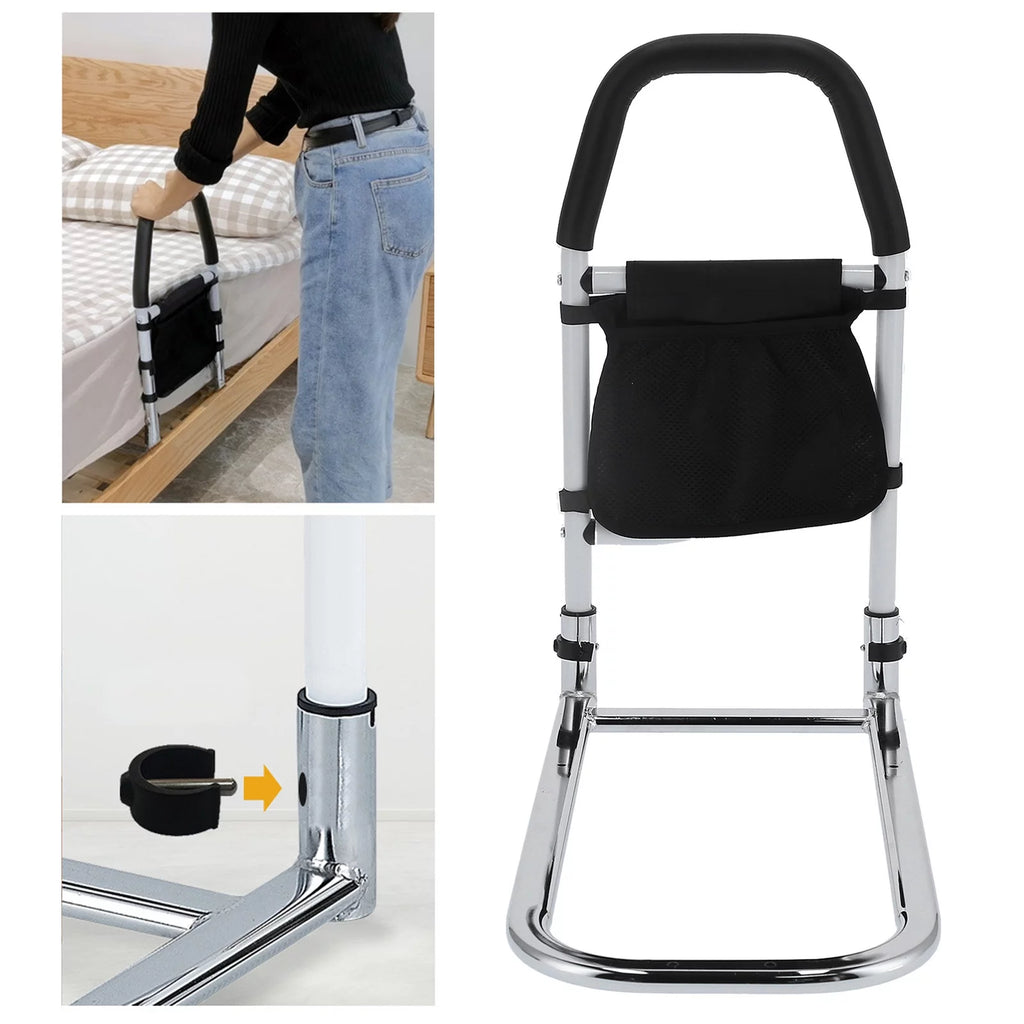 Okimo Bed Rail for Elderly Safety, Adjustable Bed Side Handrail with Storage Bag P406