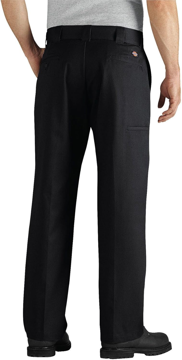 Dickies Men's Relaxed Fit Twill Work Pant, Black, 36X30 E813162