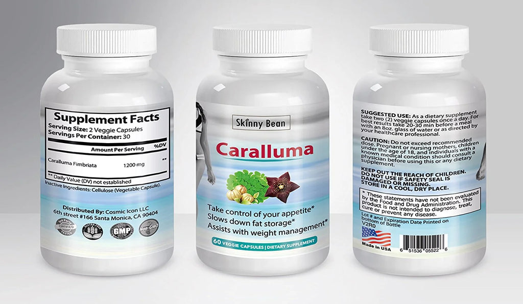 STRONG 1200mg Caralluma Fimbriata Extract Vegan Diet Pills P683