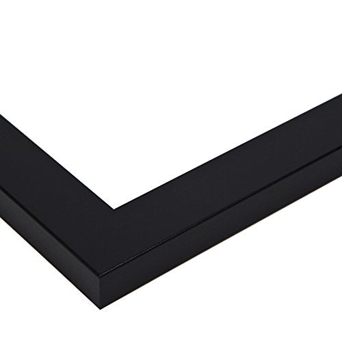 ArtToFrames 10x20 Inch Black Picture Frame with Regular Glass U320