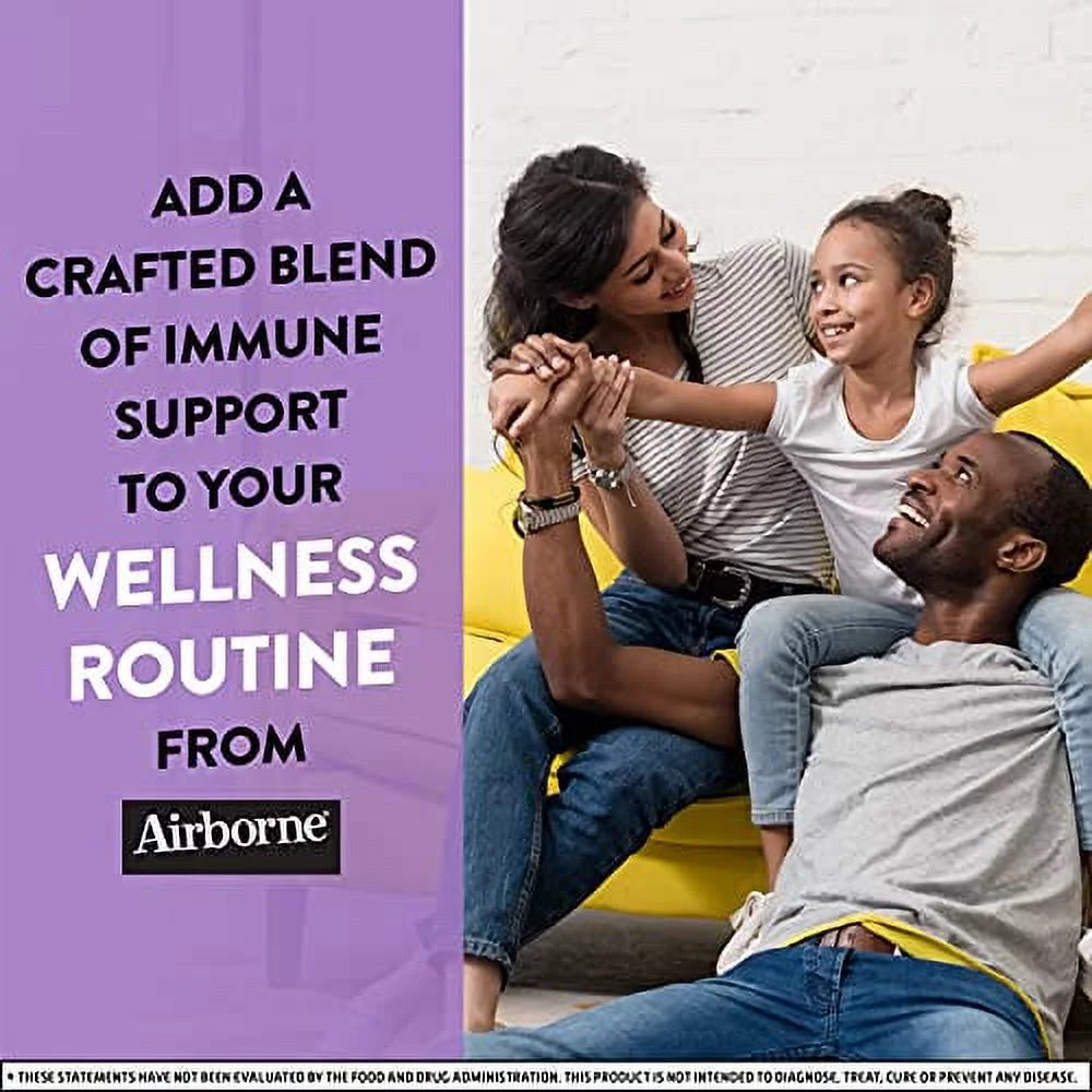 Airborne Elderberry + Vitamins & Zinc Gummies, 130 Count, Gluten-Free X352