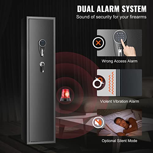 VEVOR 3-4 Rifles Gun Safe with Digital Keypad, Quick Access Storage Cabinet T442