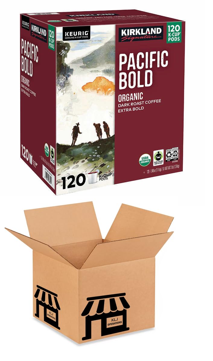 Kirkland Signature Pacific Bold Coffee Dark 120 K-Cup Pods Q221101