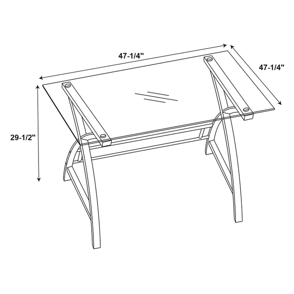 Powell World Map Computer Desk R5561