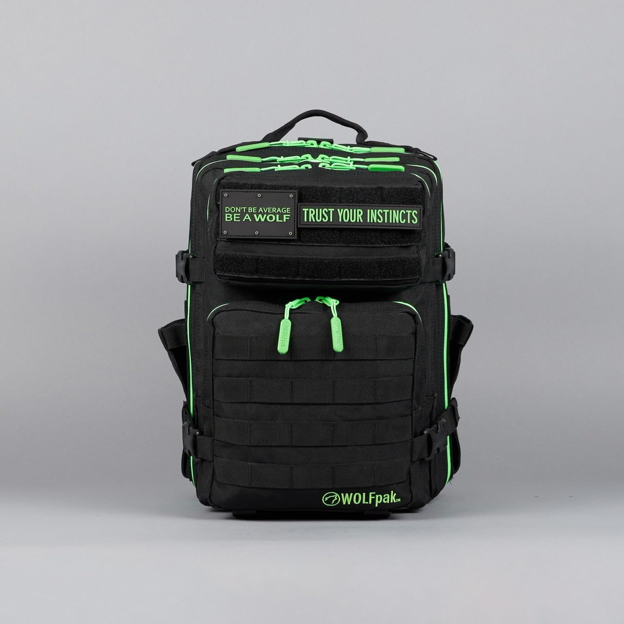WOLFpak 25L Backpack Black Neon Green F56904