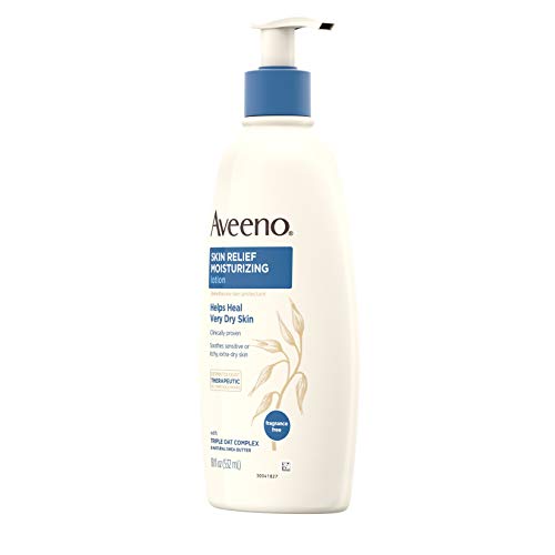 Aveeno Skin Relief Fragrance-Free Moisturizing Lotion for Sensitive Skin, 18 fl. oz E197