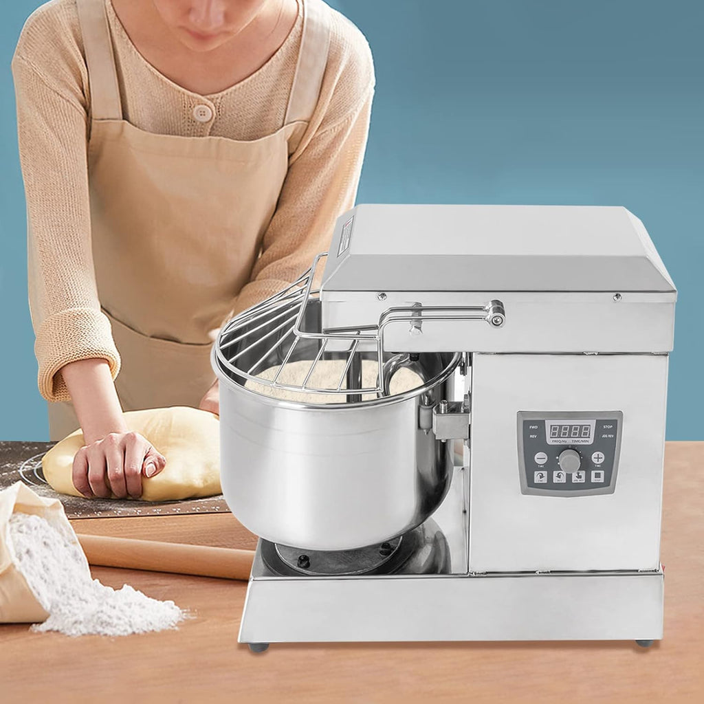 Commercial Food Mixer 10.5Qt Spiral Dough Kneading Machine with Stainless Steel Bowl Y124355