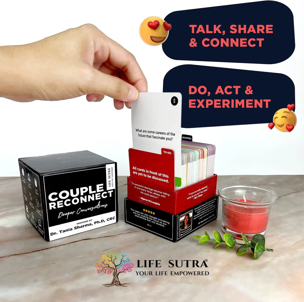 Life Sutra Couple Reconnect Game - 200 Conversation Cards for Married Couples G56950