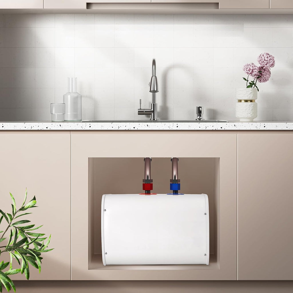 Mini-Tank Electric Under Sink Water Heater 2.6 Gallon, 110V/120V 1500W, White F927624