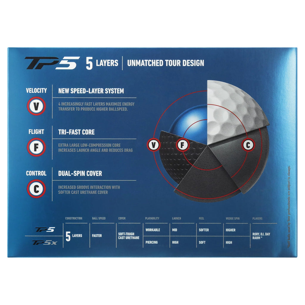 TaylorMade TP5 Golf Balls, 12 Pack A7004
