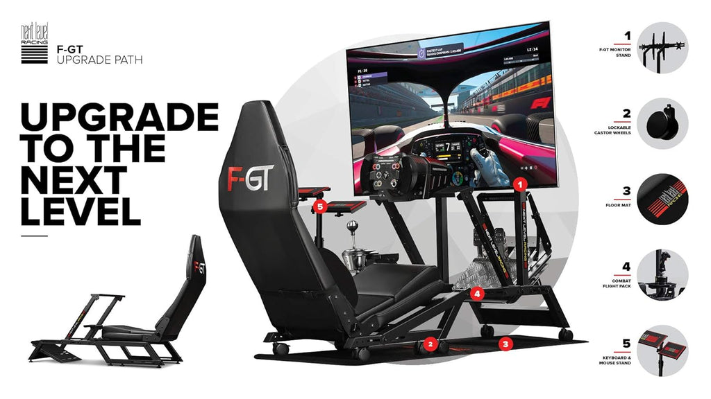 Next Level Racing F-GT Simulator Cockpit (NLR-S010) Renewed U20430