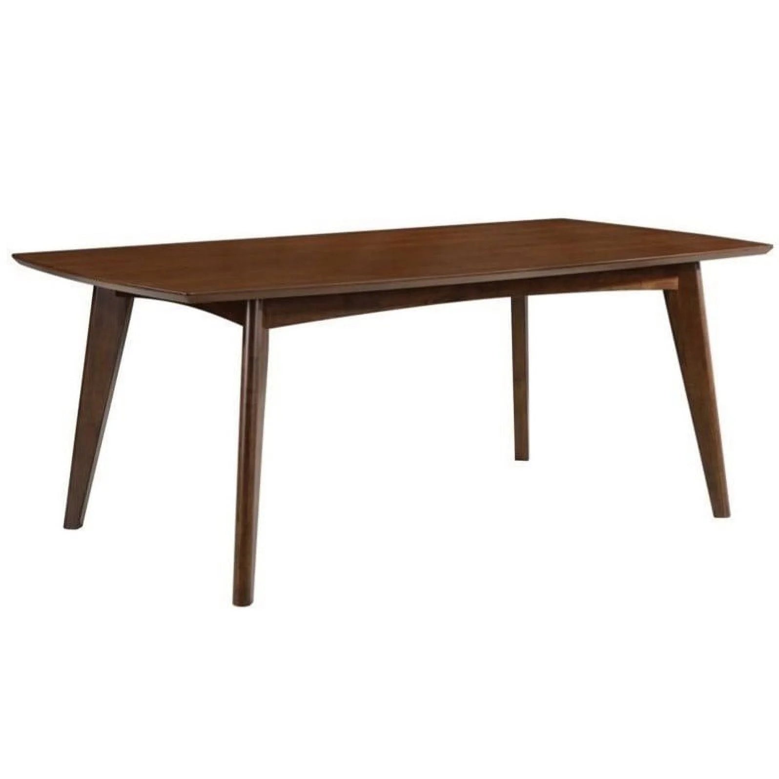 Mid Century Modern 5-Piece Dining Table Set with 4 Chairs, Dark Walnut L86113