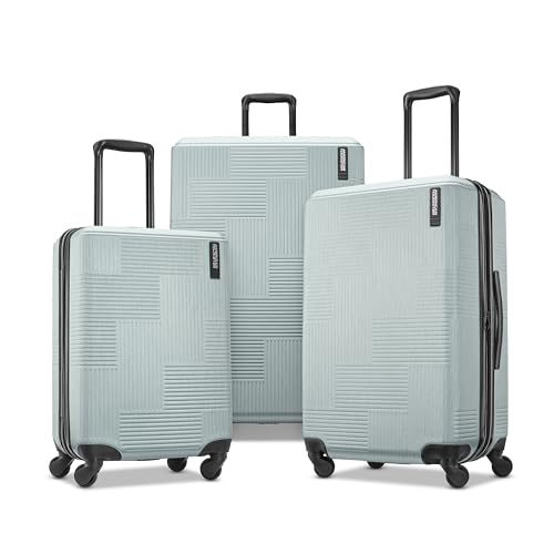 AMERICAN TOURISTER Stratum Xlt Expandable Hardside Luggage with Single Spinner Wheels, Pink Blush, 3-Piece Set (20/24/28)