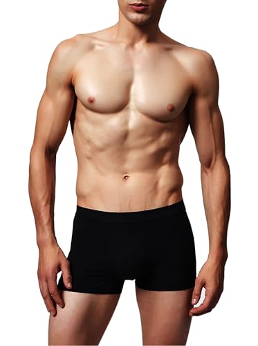 Washable Urinary Incontinence Underwear for Men, Instant Absorbency, Bladder Leaks Protection Boxer Briefs 60ML (X-Large) Black