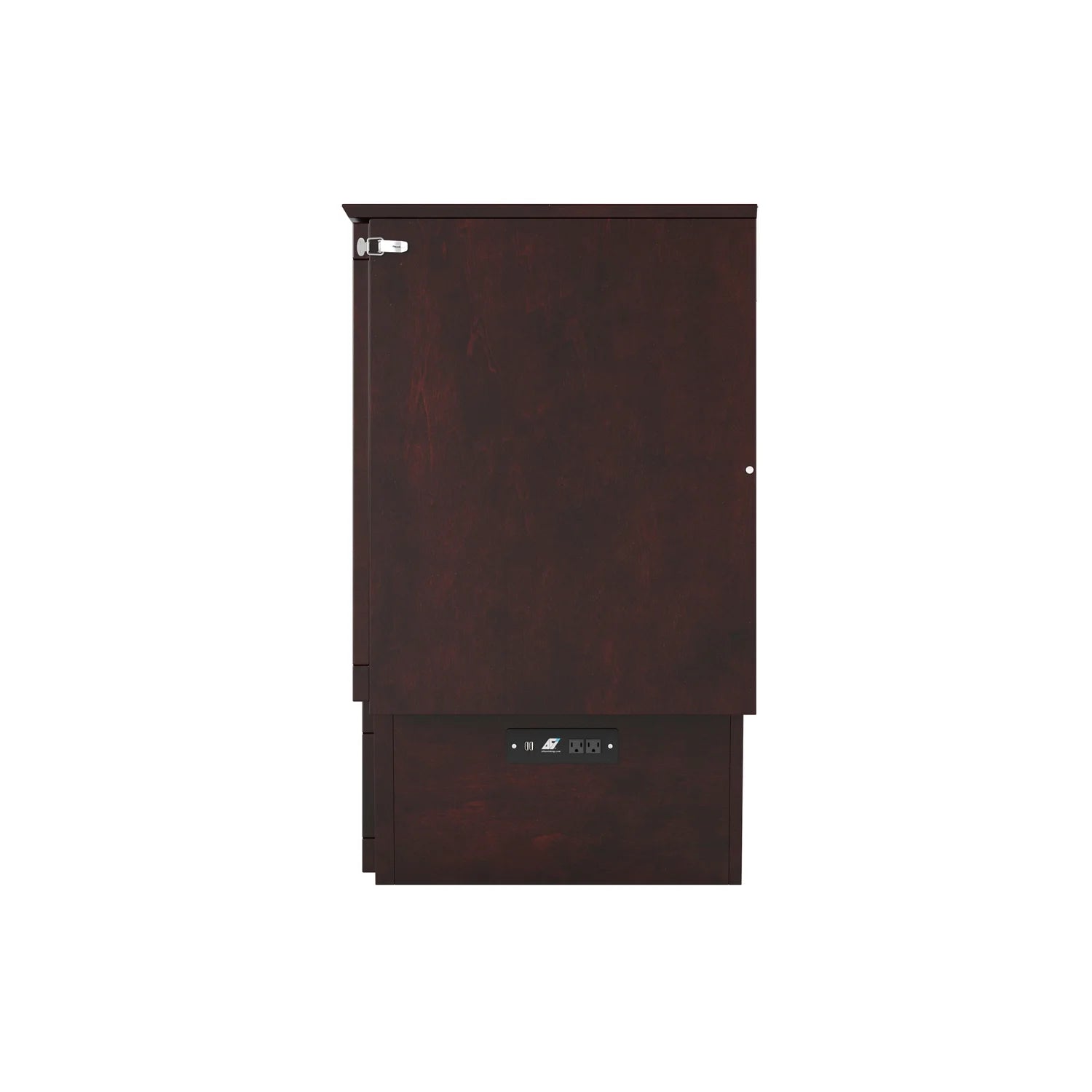 AFI Chelsea Queen Solid Wood Murphy Bed Chest with Mattress Espresso I253004