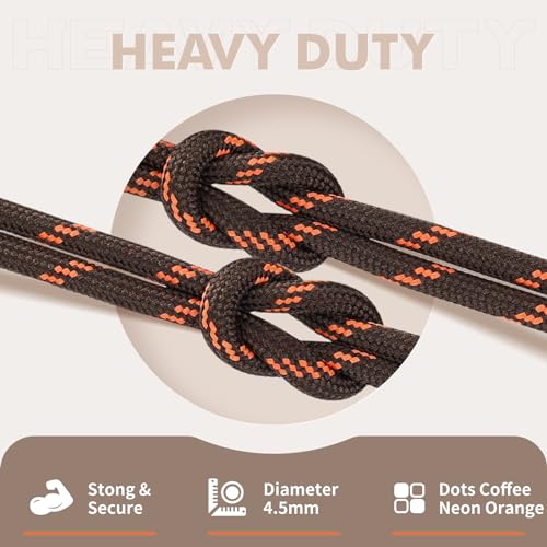 Stepace Round Shoelaces 2 Pairs Heavy Duty Boot Laces G39505