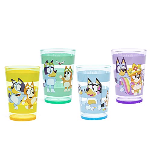 Zak Designs CoComelon Nesting Tumbler Set Includes Durable Plastic Cups with Variety Artwork, Fun Drinkware is Perfect for Kids (14.5 oz, 4-Pack, Non-BPA)